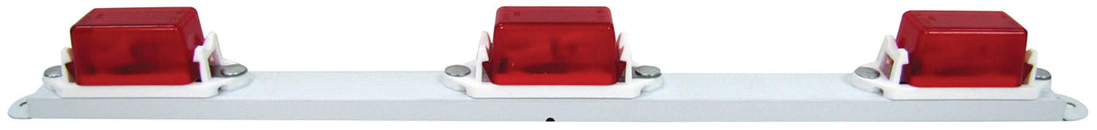 V107-3R Mini Light Bar; red; Viz Pack