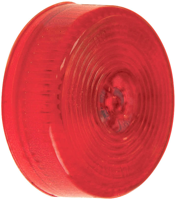 146R 2 inch Round PC-Rated Clearance/Side Marker Light; red; poly bag