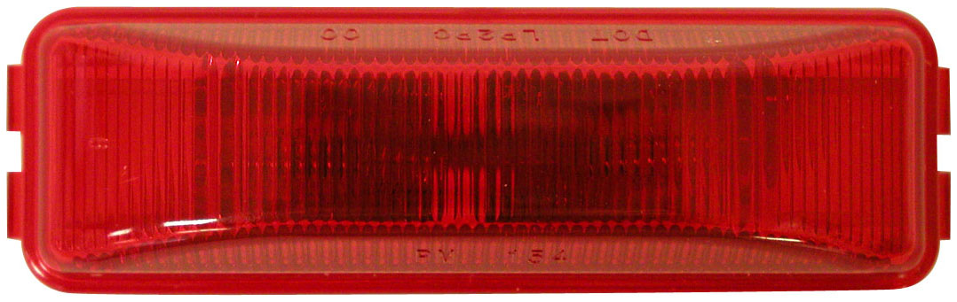 V154R PC-Rated Clearance/Side Marker Light; red; Viz Pack