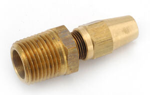 168X6 Brass 3/8 Air Brake Compression - 1/4 Male NPT