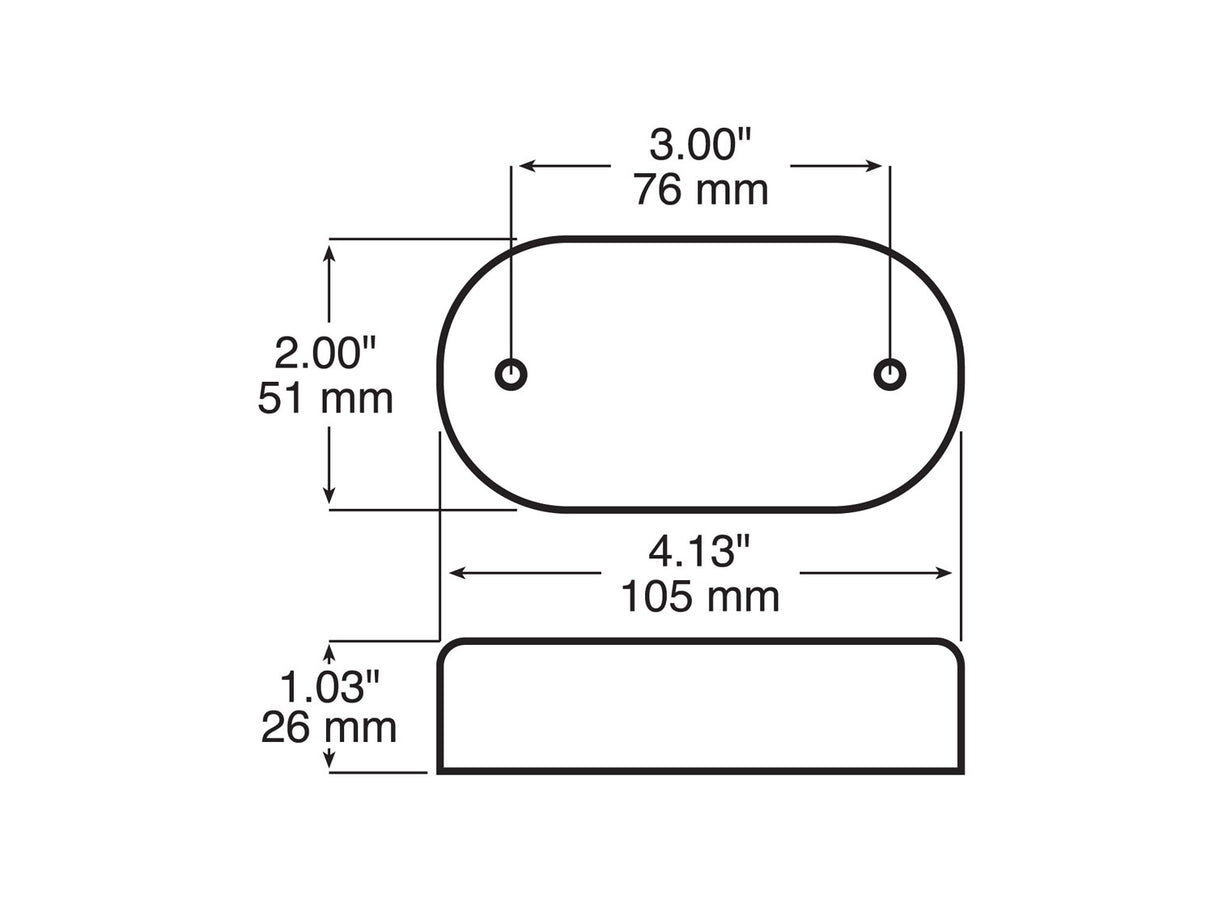 V180A Clearance/Side Marker Light w/ Reflex; amber; Viz Pack
