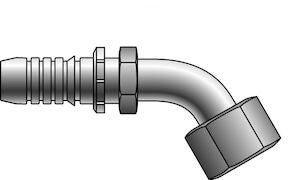 24GSP-24FJX45-050 1-1/2 GlobalSpiral Plus x 1-1/2 Female JIC Swivel 45