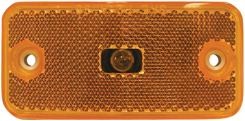 V2548A Clearance/Side Marker Light w/ Reflex; amber; Viz Pack