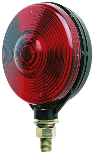 V313-2 Single-Face Pedestal Stop / Turn / Tail Light; red, dual function; Viz Pack