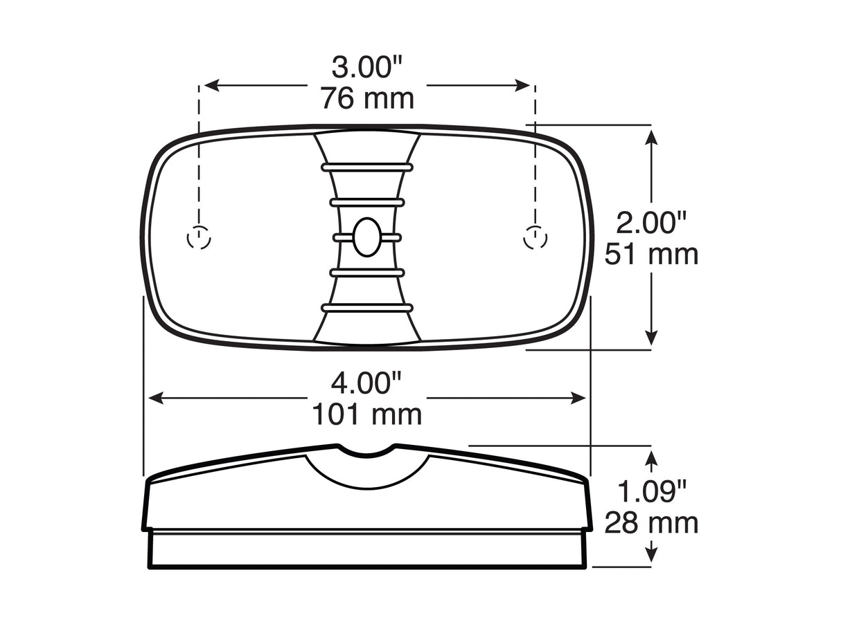 138A Bull’s Eye PC-Rated Clearance/Side Marker Light; amber; poly bag