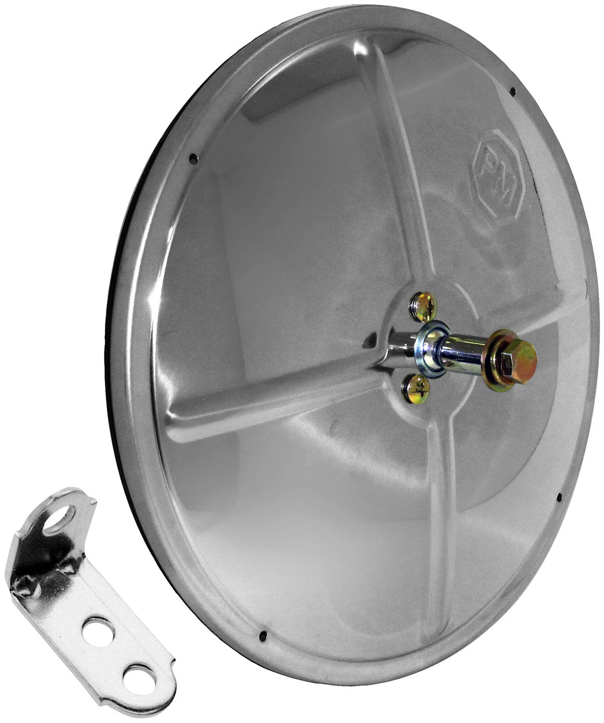 608X Round Blind-Spot Mirror; 8 inch dia. stainless; display box