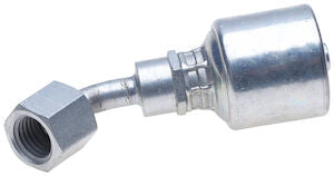 6G-8FSX45-014 Gates MegaCrimp Hydraulic Coupling Female SAE 45° Flare Swivel 45° Bent Tube