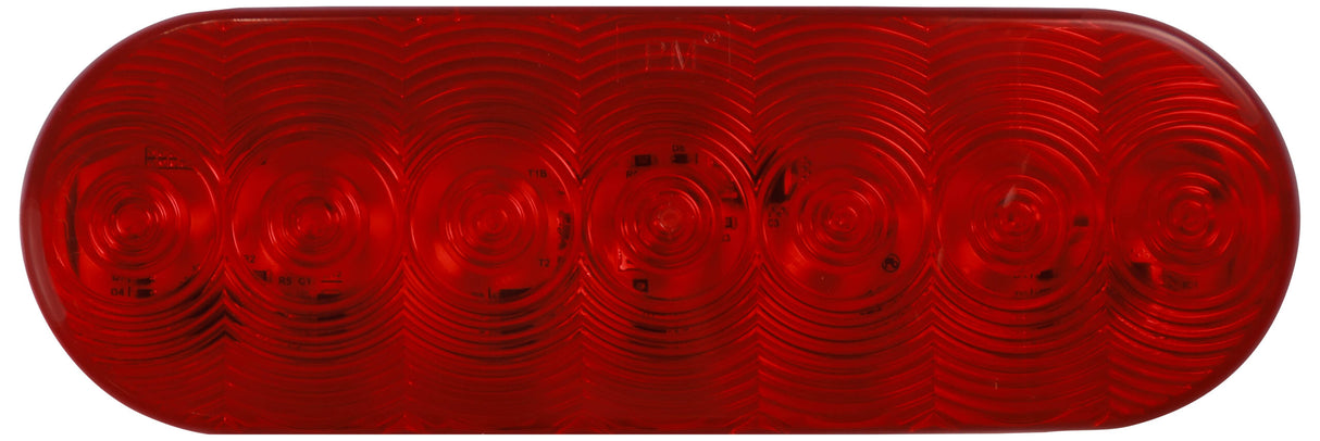 820KR-7 Lumen X ® AMP Oval Stop / Turn / Tail Light; flange kit; poly bag