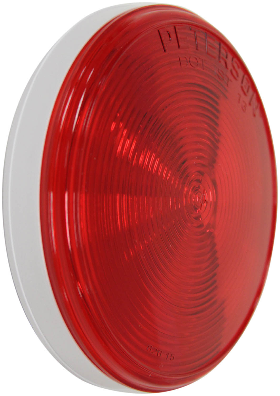 826R Single Diode PL3 4 inch Round Stop/Turn/Tail Light, 12 Volt; grommet; poly bag