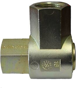 9S12PF12-PF12 3/4" Female NPTF to 3/4" Female NPTF Continuous 90° Swivel