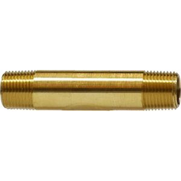 3327X2 1/8″ Brass Male NPTF x 1-1/2″ Long Nipple