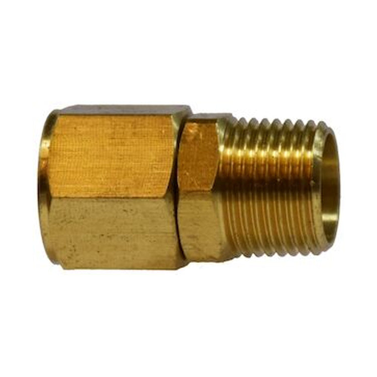 6MP-6FPXB 3/8" Brass NPT Male - 3/8" NPT Female Swivel