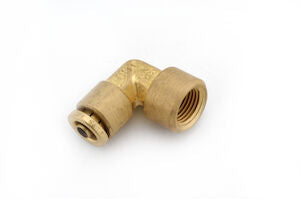 PTC-DOT-70X6 Brass 3/8 PTC - 1/4 Female NPT Rigid 90 DOT