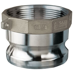 SS-2-A 2 Type A Cam and Groove Male x 2 Female NPT-Stainless Steel