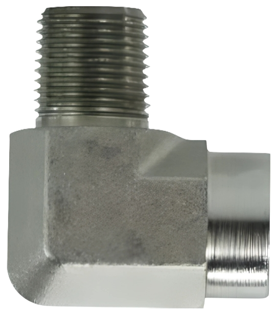 4MP-6FP90 1/4″ Male NPTF x 3/8″ Female NPTF Elbow 90