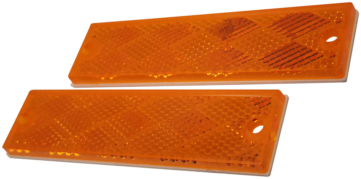 V487A Compact Rectangular Reflector; amber; Viz Pack