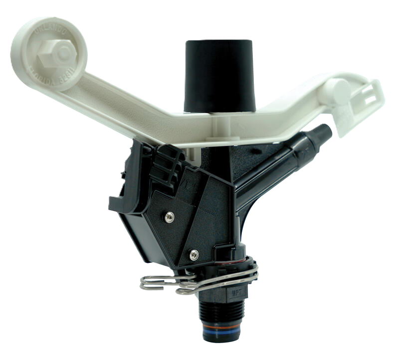 Senninger 23° Part Circle Impact Sprinkler 1" M NPT plastic swivel (including nozzle) - 70 Series