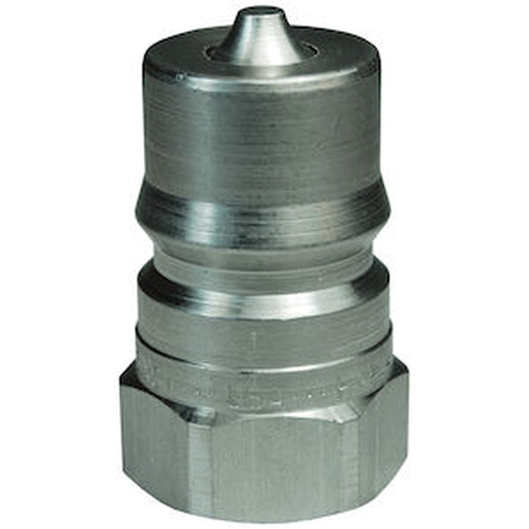 H1F1-SS 1/8 IN ISO B Plug x 1/8-27 NPTF with Female Threads - 316 Stainless Steel