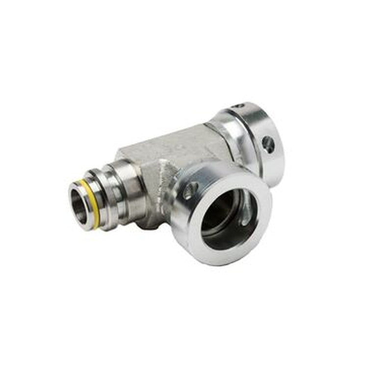 4-4-4MFSAXT 1/4 IN Male Stecko₁ x 1/4 IN Female Stecko Swivel₂ x 1/4 IN Female Stecko Swivel₃ Branch Tee