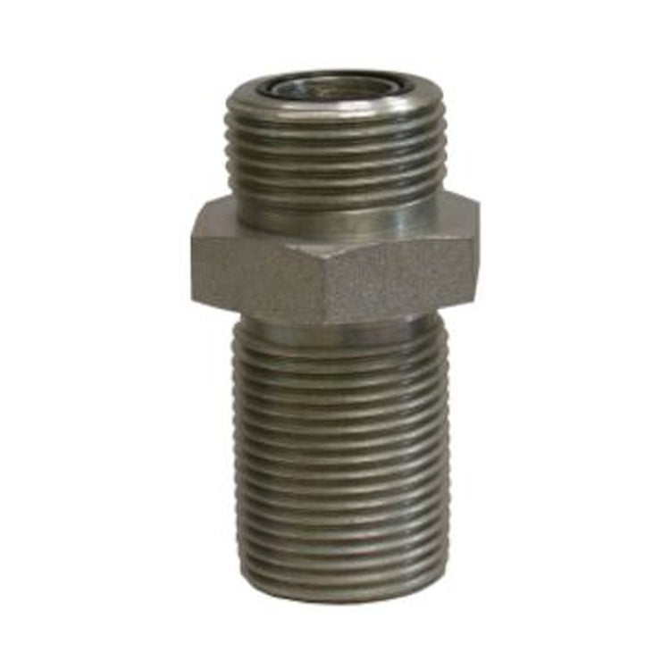 6MFFOR-BLKHD-UN 3/8" Male Flat Face O-Ring to Bulkhead Union