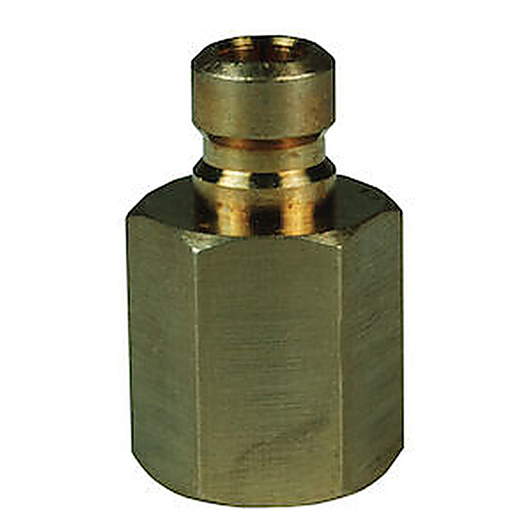 CM2F1-B 1/4 IN Mold Coolant Plug x 1/8-27 NPTF with Female Threads - Brass
