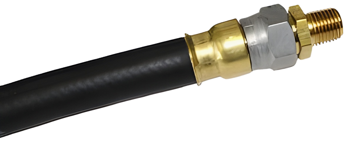 06ABX4X32 3/8 x 32 Air Brake Hose Assembly with 1/4-18 Male NPT x 3/8-18 Male NPT