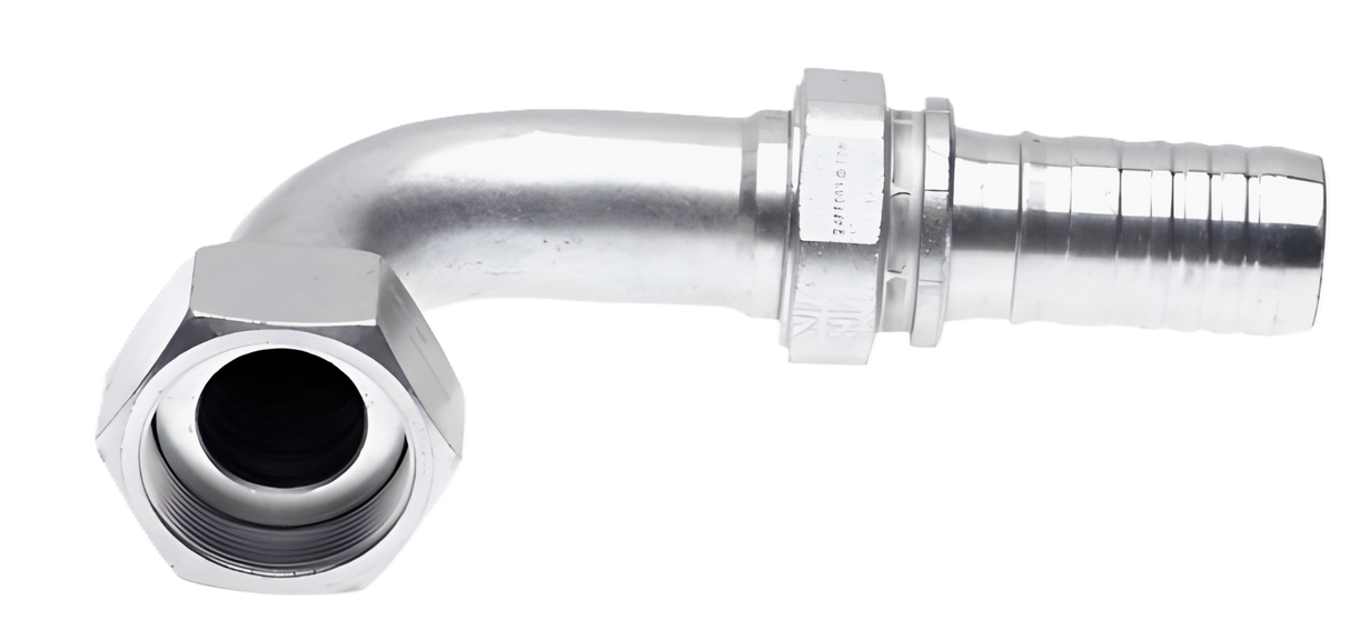 24GSP-24FFORX90M 1-1/2 GlobalSpiral Plus x 1-1/2 Female Flat Face Swivel 90 Medium
