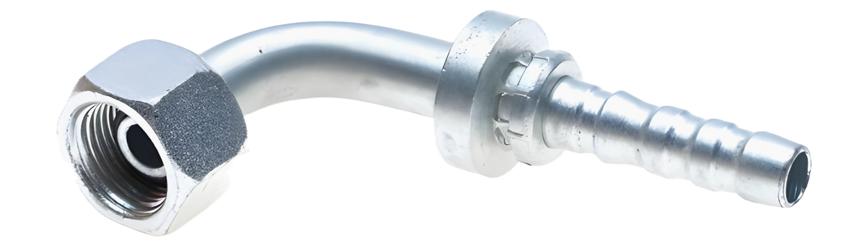 10GS-10FBSPORX90 5/8 GlobalSpiral x 5/8 Female British Standard O-Ring Parallel Pipe Swivel 90