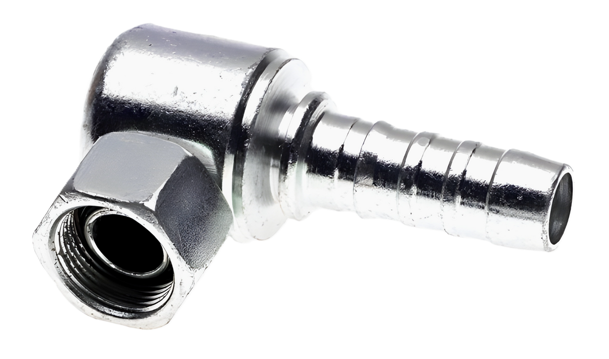 12GS-12FBSPORX90BL 3/4 GlobalSpiral x 3/4 Female British Standard O-Ring Parallel Pipe Swivel 90 Block