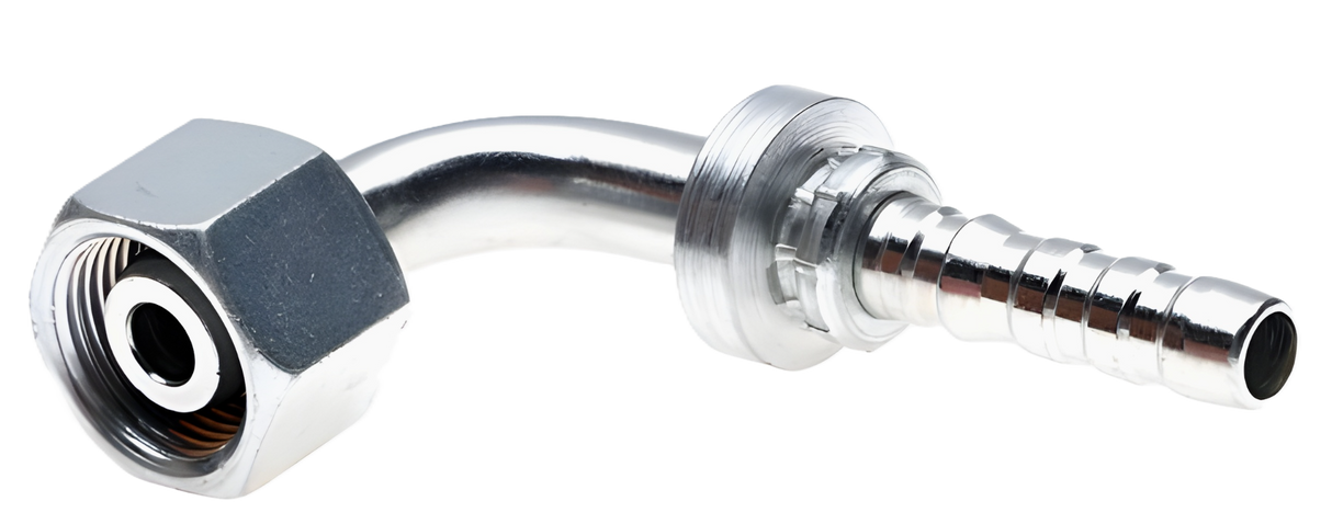 6GS-12FDHORX90 3/8 GlobalSpiral x 20-1.5 MM Female DIN Heavy Swivel 90