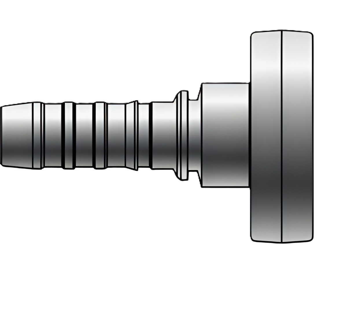 20GS-42FPFL 1-1/4 GlobalSpiral x 42 Female French GAZ Flange