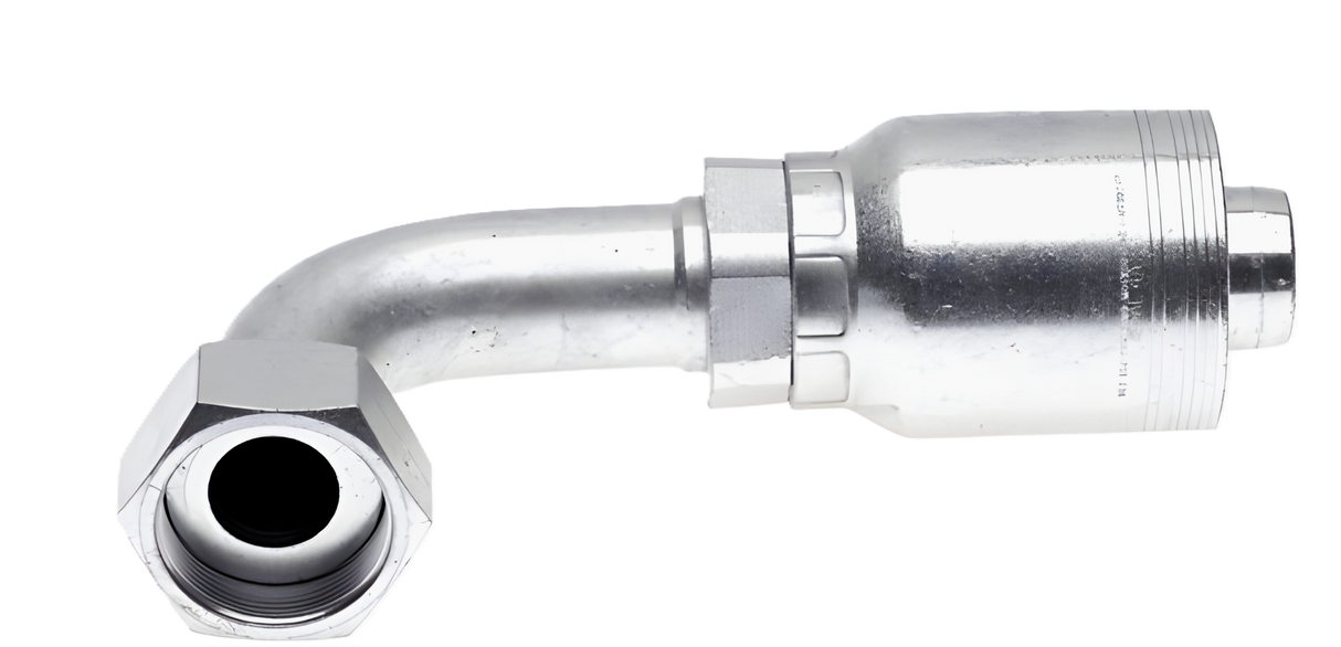 24GSM-24FJX90M 1-1/2 GlobalSpiral MAX x 1-1/2 Female JIC Swivel 90