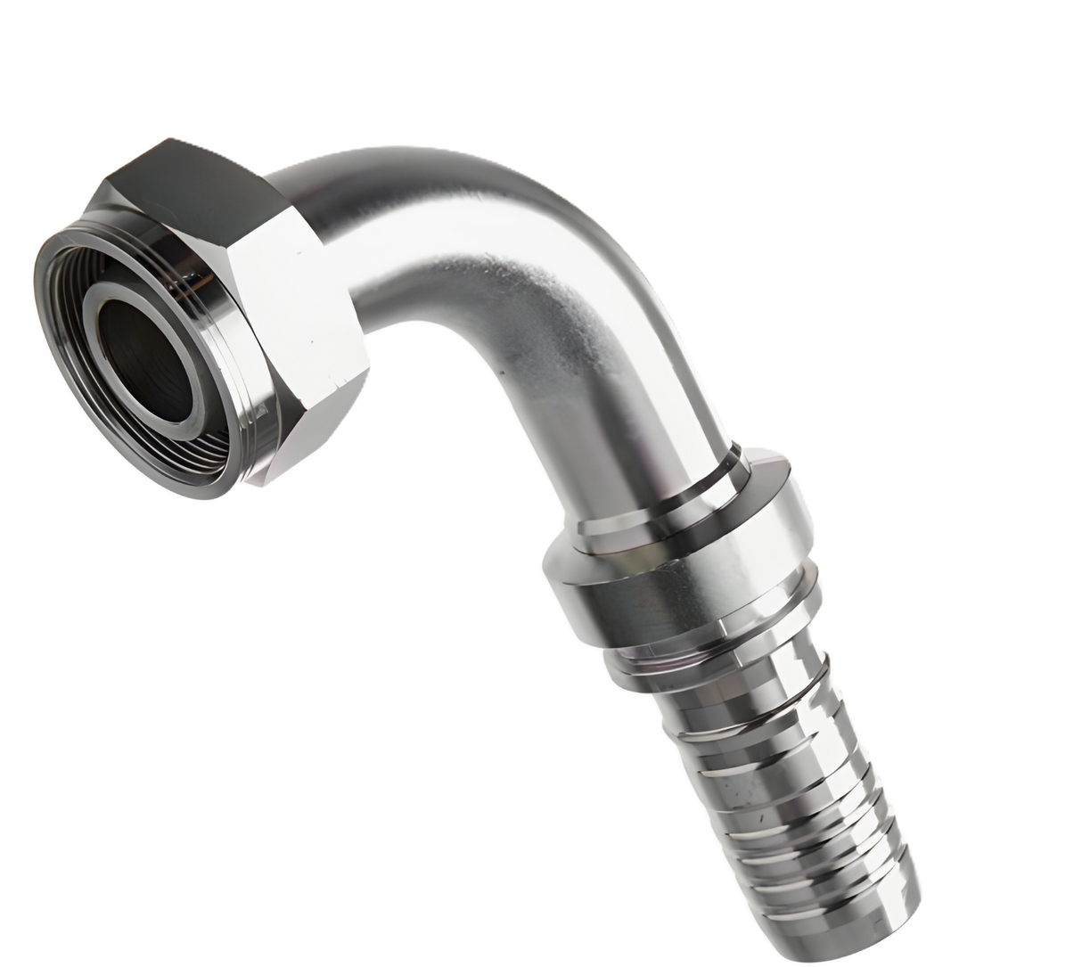 24GSP-38FDHORX90 1-1/2 GlobalSpiral Plus x 52-2.0 MM Female DIN Heavy Swivel 90