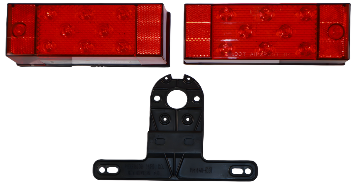 V947 Over 80 inch Wide Rear Trailer Light Kit; kit; Viz Pack
