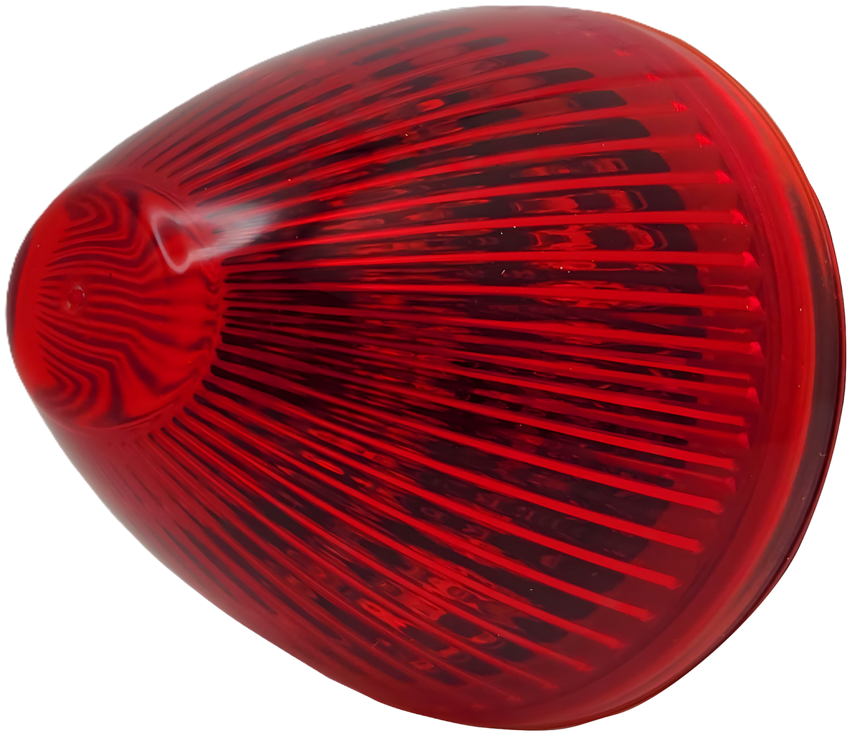 V166R 2 inch Beehive Clearance/Side Marker Light; red; Viz Pack