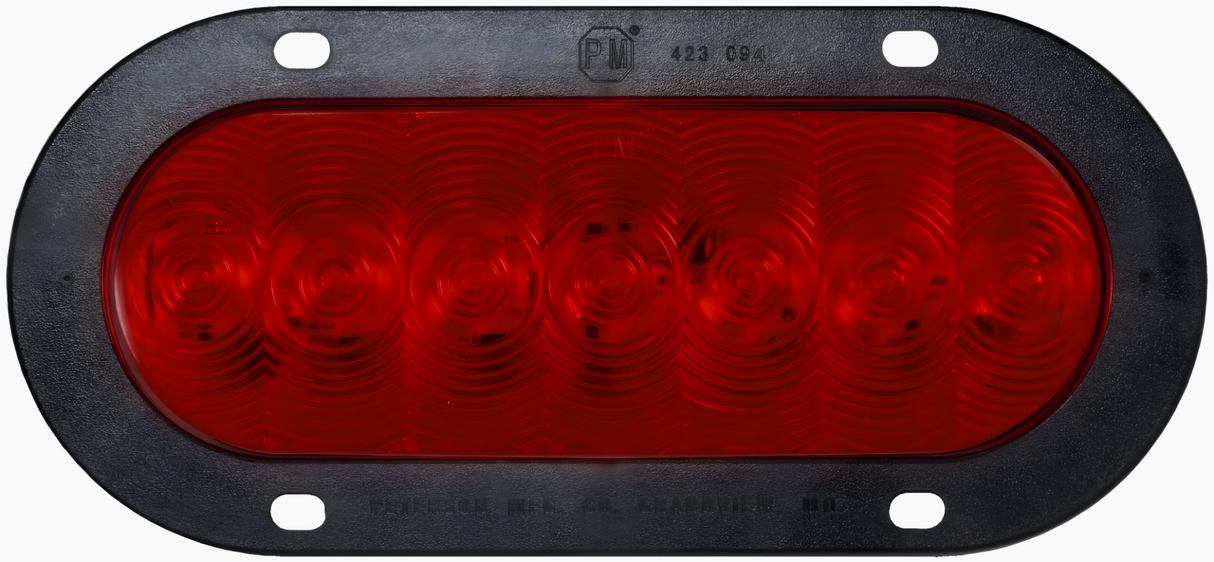 V822KR-7 Lumen X ® PL3 Oval Stop / Turn / Tail Light; flange kit; Viz Pack