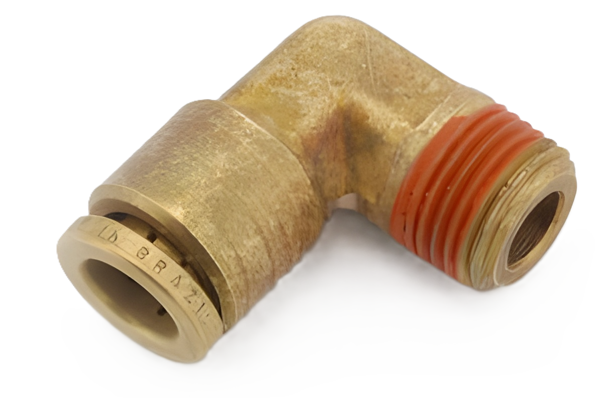 PTC-DOT-69X6X16MM Brass 3/8 PTC - 16-1.5 MM Metric Male 90 DOT