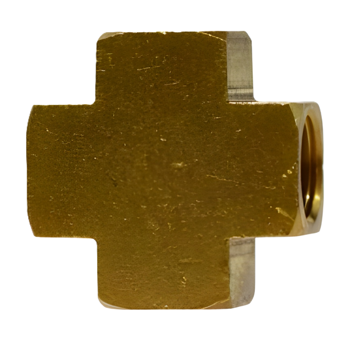 3950X2 1/8" Brass Female NPTF Cross