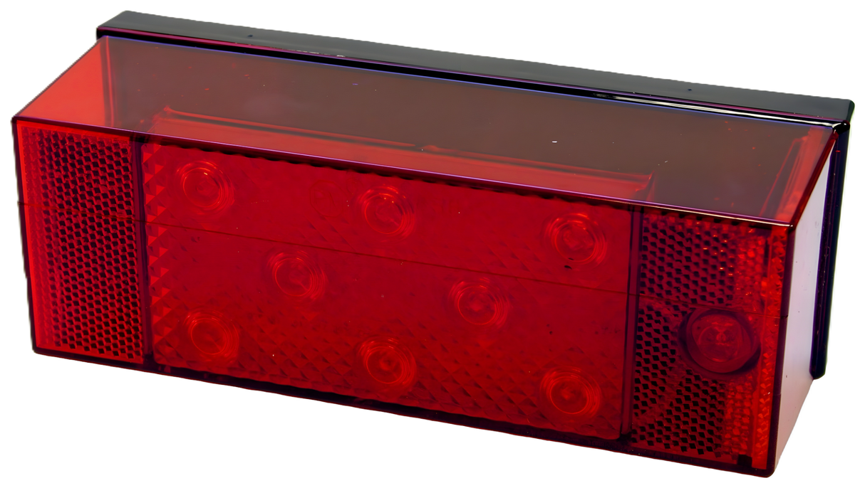 V856 Over 80 inch Wide Rectangular Combination Rear Light; CS w/o license light; Viz Pack