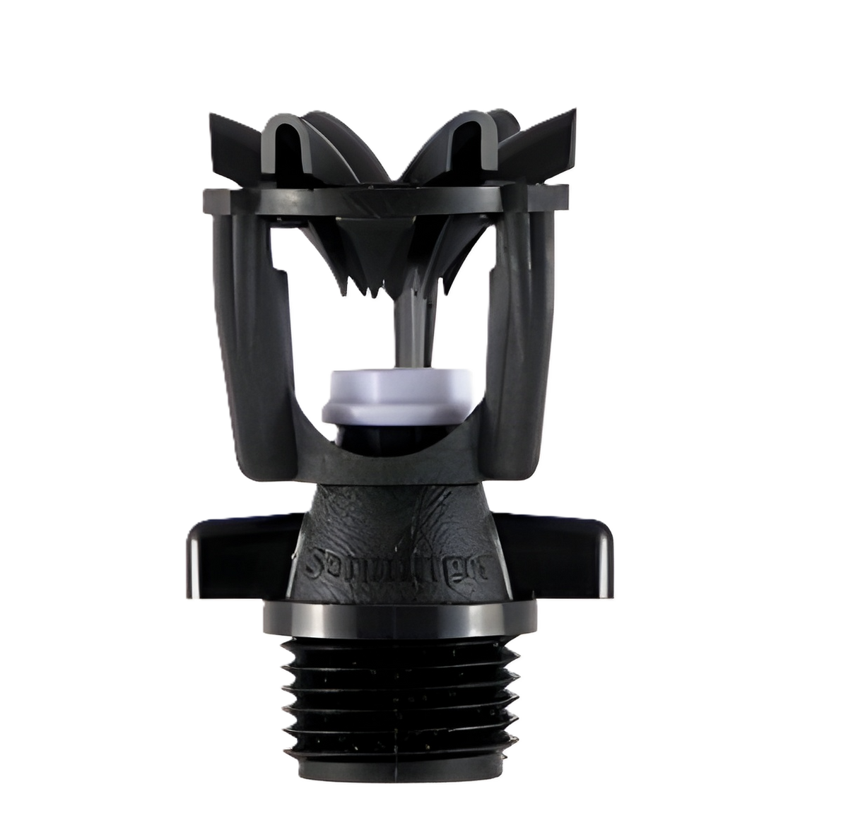 Senninger Mini Wobbler - High-angle 1⁄2" M NPT, black deflector (complete)