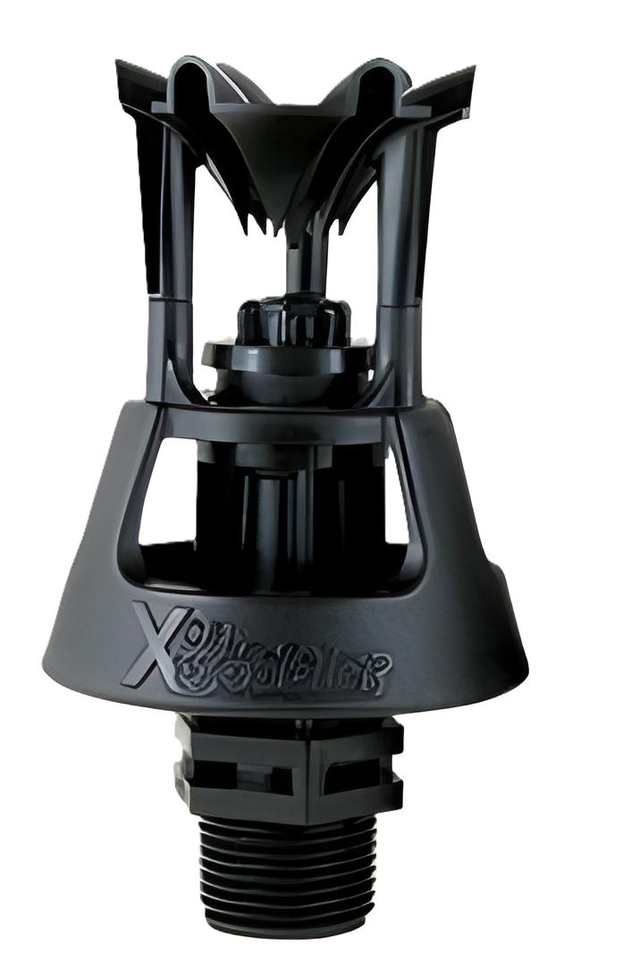 Senninger Xcel Wobbler - 3⁄4" M NPT, high-angle, black deflector (complete)