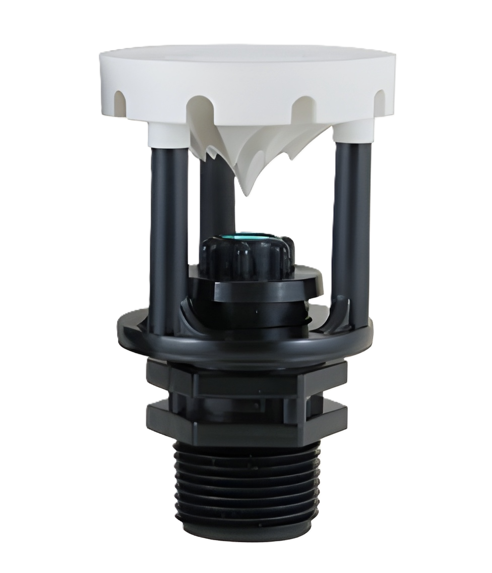 Senninger Wobbler - 3⁄4" M NPT, low-angle, white deflector (complete)