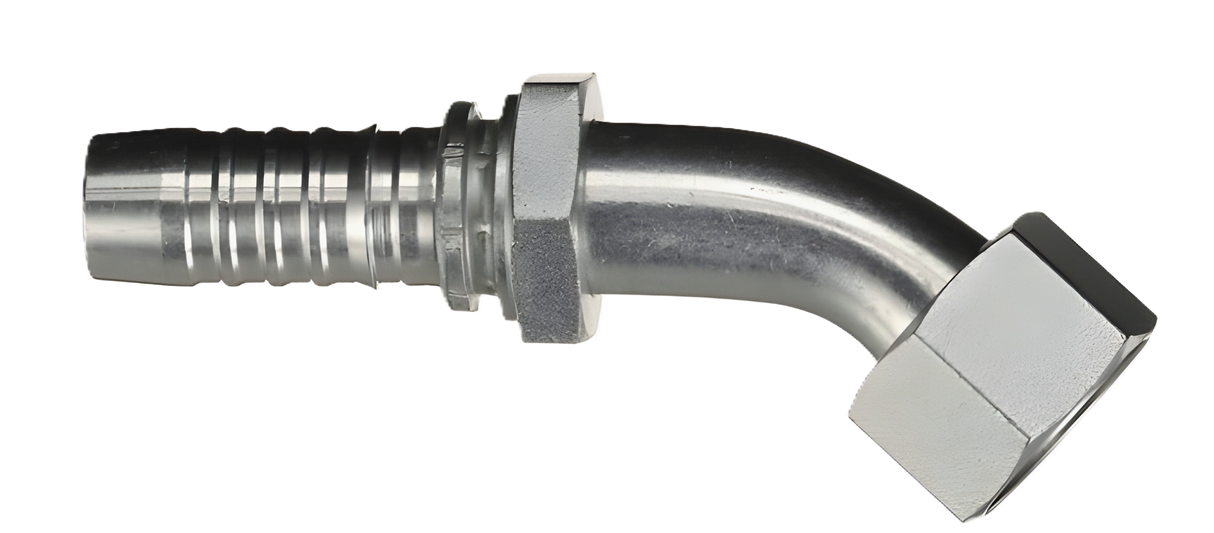 10GS-10FFORX45S Gates 5/8 GlobalSpiral x 5/8 Female Flat Face Swivel 45