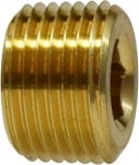 Brass Male NPTF Countersunk Plug