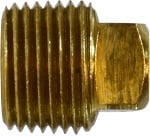 Brass Male NPTF Square Head Plug