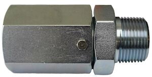 Female NPTF Pipe to Male NPTF Inline Continuous Swivel