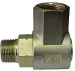 Female NPTF to Male NPTF Continuous 90 Swivel