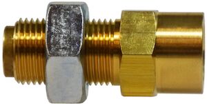 Brass PTC - NPT Female Bulkhead Union DOT - Nylon Tubing