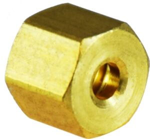 Brass Air Brake Compression Nut - Nylon Tubing