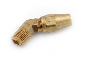 Brass Air Brake Compression - Male NPT 45 - Copper Tubing